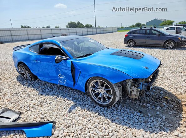 1FA6P8CF5N5111180 2022 FORD MUSTANG Blue Front right