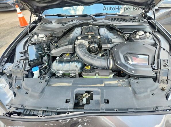 1FA6P8CF6M5157020 2021 FORD MUSTANG Gray უკანა სალონის ხედი