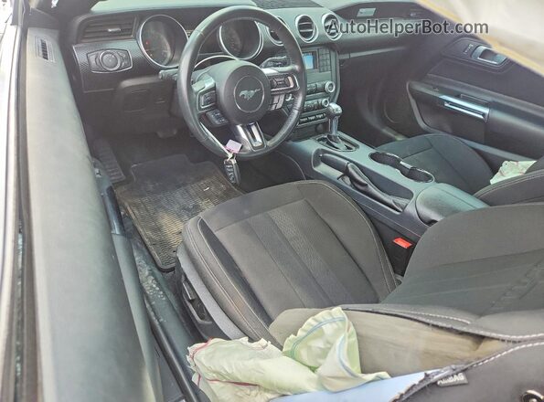 1FA6P8CF6M5157020 2021 FORD MUSTANG Gray წინა პანელის ხედი