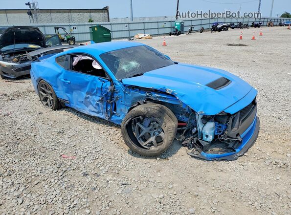 1FA6P8CF6S5419020 2025 FORD MUSTANG Синий Передняя правая четверть
