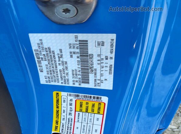 1FA6P8CF6S5419020 2025 FORD MUSTANG Синий Вид подкапотного пространства
