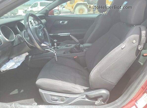 1FA6P8CF7K5124492 2019 FORD MUSTANG Бордовый Вид салона спереди