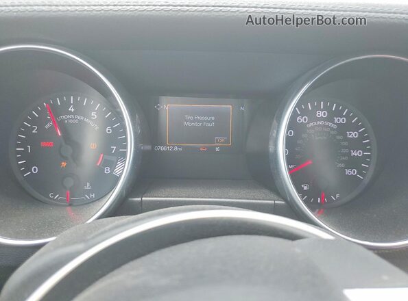 1FA6P8CF7K5124492 2019 FORD MUSTANG Бордовый Вид щитка приборов