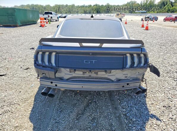 1FA6P8CF7N5130765 2022 FORD MUSTANG Серый Вид сзади