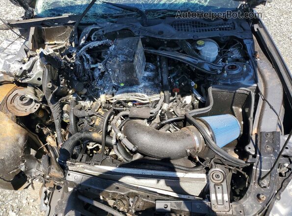 1FA6P8CF7N5130765 2022 FORD MUSTANG Серый Вид задней части салона