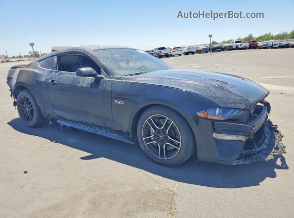 1FA6P8CF7N5134993 2022 FORD MUSTANG Black Առջևի աջ