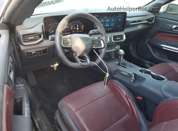 1FA6P8CF7S5414909 2025 FORD MUSTANG Black Widok deski rozdzielczej