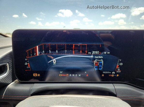 1FA6P8CF7S5417728 2025 FORD MUSTANG Gray Instrument cluster view