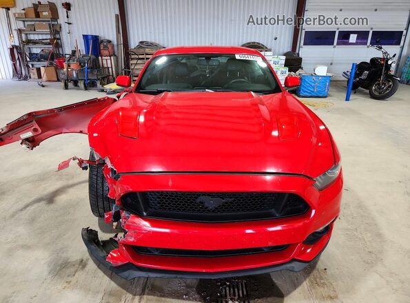 1FA6P8CF9G5208496 2016 FORD MUSTANG Red Widok z przodu