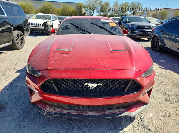 1FA6P8CF9N5146076 2022 FORD MUSTANG Red Դիմացի տեսք