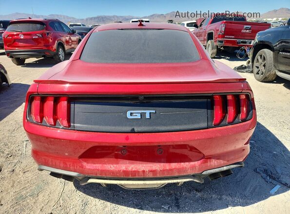 1FA6P8CF9N5146076 2022 FORD MUSTANG Red Հետևի տեսք