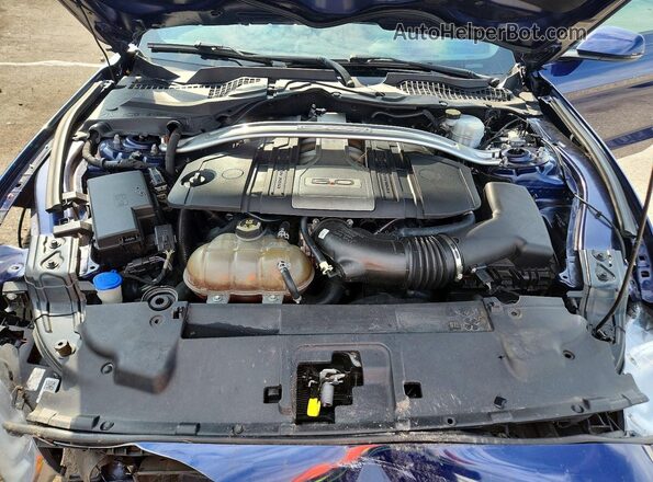 1FA6P8CFXL5129784 2020 FORD MUSTANG Blue Widok wnętrza z tyłu
