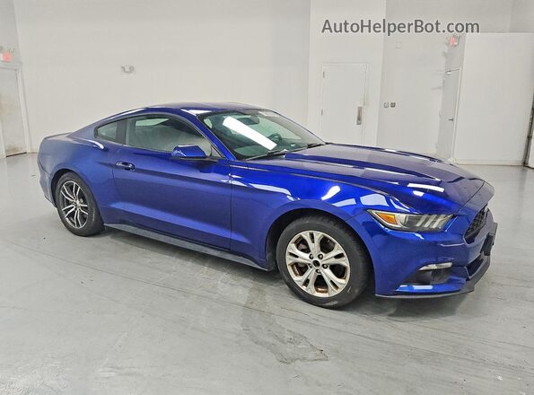 1FA6P8TH1G5236438 2016 FORD MUSTANG Blue Передня права чверть