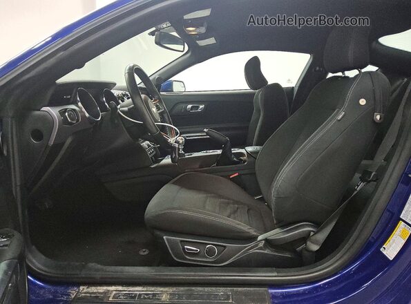 1FA6P8TH1G5236438 2016 FORD MUSTANG Blue Вид салону спереду