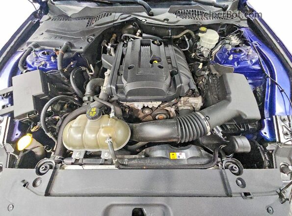 1FA6P8TH1G5236438 2016 FORD MUSTANG Blue Вид задньої частини салону