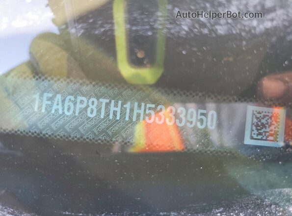 1FA6P8TH1H5333950 2017 FORD MUSTANG Blue VIN sticker view