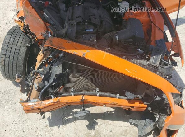 1FA6P8TH4L5153757 2020 FORD MUSTANG Orange Widok wnętrza z tyłu