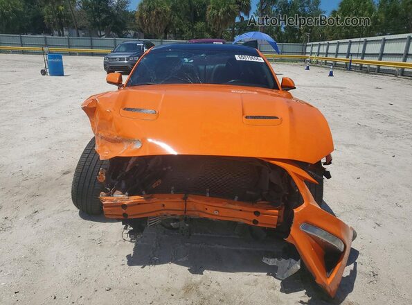 1FA6P8TH4L5153757 2020 FORD MUSTANG Orange Widok z przodu