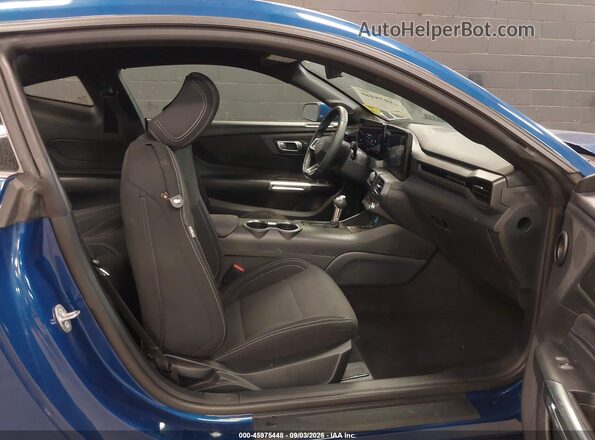 1FA6P8TH4R5147160 2024 FORD MUSTANG Blue Widok wnętrza z przodu
