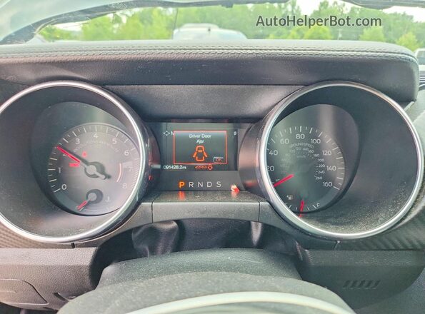 1FA6P8TH5J5142182 2018 FORD MUSTANG Black Вид щитка приладів