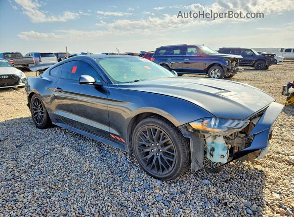 1FA6P8TH7K5202044 2019 FORD MUSTANG Gray Front right