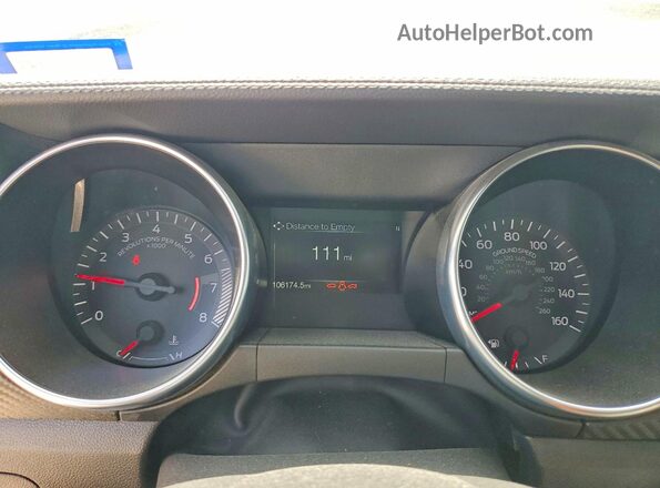 1FA6P8TH7P5102212 2023 FORD MUSTANG Черный Вид щитка приборов