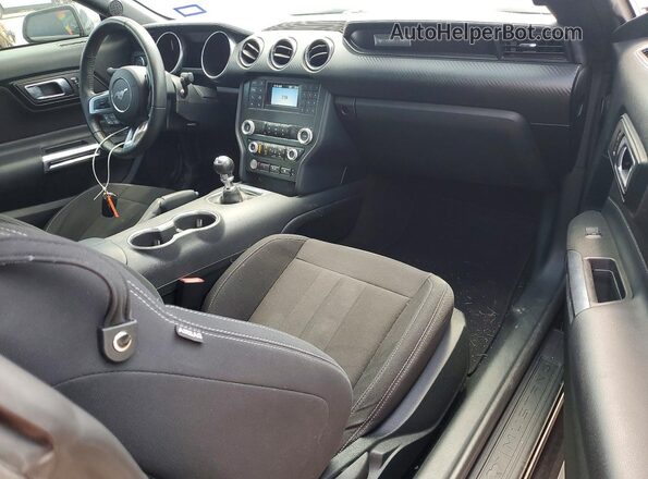 1FA6P8TH7P5102212 2023 FORD MUSTANG Черный Вид задней части салона