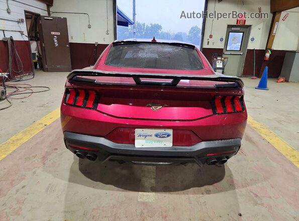1FA6P8TH7S5109153 2025 FORD MUSTANG Red უკანა ხედი