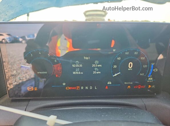 1FA6P8TH7T5117190 2026 FORD MUSTANG Turquoise Vista del cuadro de instrumentos