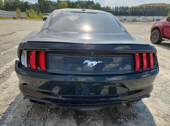 1FA6P8TH8K5166641 2019 FORD MUSTANG Black Вид ззаду