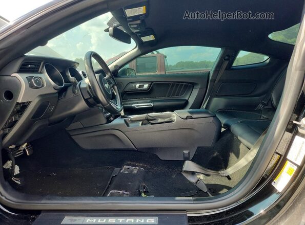 1FA6P8TH8K5166641 2019 FORD MUSTANG Black Вид салону спереду