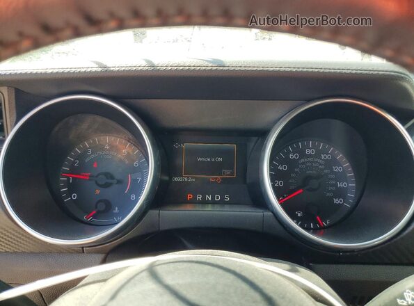 1FA6P8THXK5101614 2019 FORD MUSTANG Green Widok zestawu wskaźników