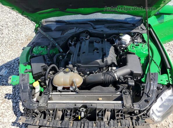 1FA6P8THXK5101614 2019 FORD MUSTANG Green Widok wnętrza z tyłu
