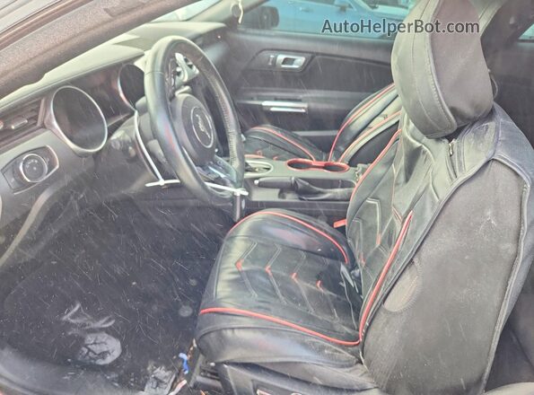 1FA6P8THXK5133236 2019 FORD MUSTANG Gray წინა სალონის ხედი