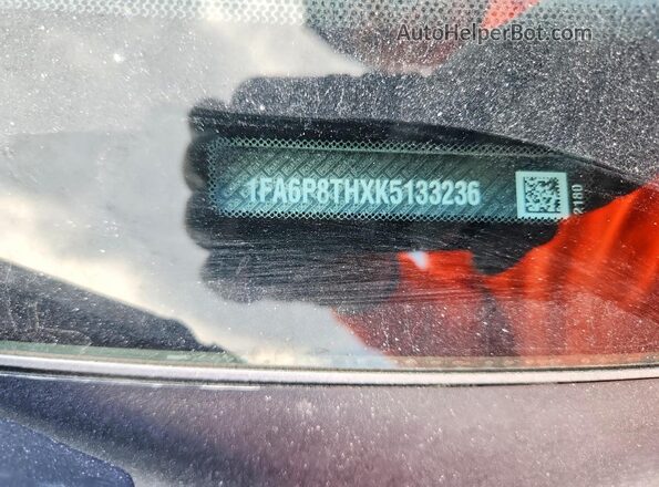 1FA6P8THXK5133236 2019 FORD MUSTANG Gray ძრავის განყოფილების ხედი