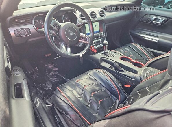 1FA6P8THXK5133236 2019 FORD MUSTANG Gray წინა პანელის ხედი