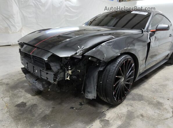 1FA6P8THXK5184378 2019 FORD MUSTANG Gray Widok wnętrza 360 stopni