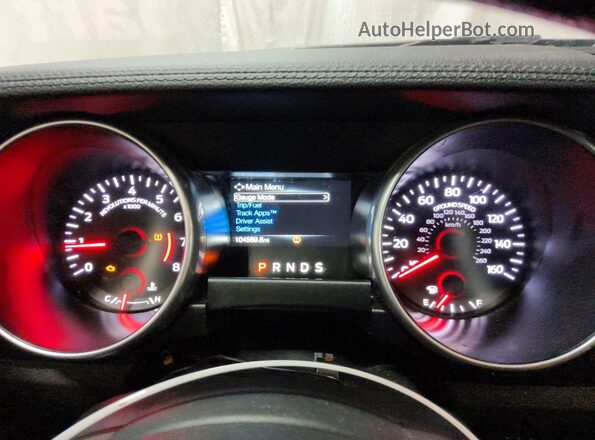 1FA6P8THXK5184378 2019 FORD MUSTANG Gray Widok zestawu wskaźników