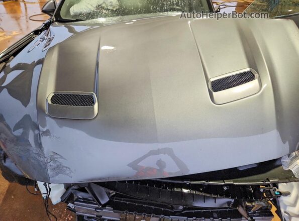 1FA6P8THXN5105697 2022 FORD MUSTANG Gray Vista interior trasera