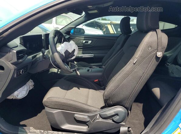 1FA6P8THXR5135949 2024 FORD MUSTANG Blue Widok wnętrza z przodu