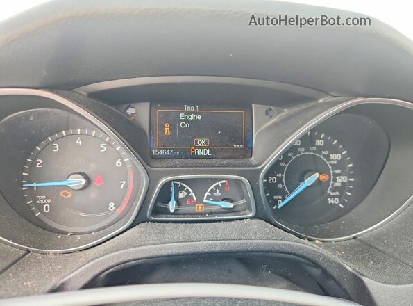 1FADP3E23GL267477 2016 FORD FOCUS White Vista del cuadro de instrumentos