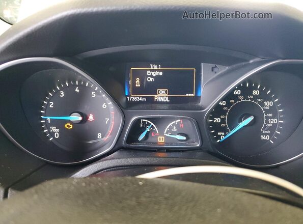 1FADP3E24HL263391 2017 FORD FOCUS Белый Вид щитка приборов