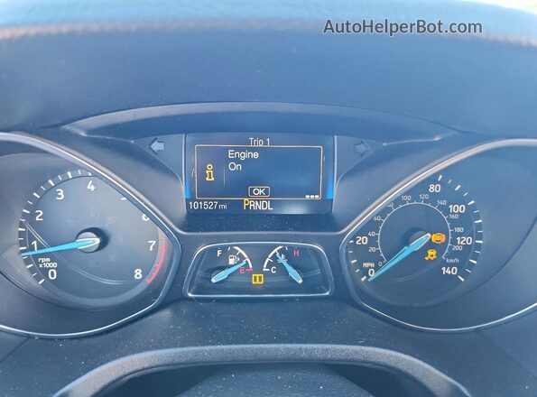 1FADP3E25JL291576 2018 FORD FOCUS Gray Instrument cluster view