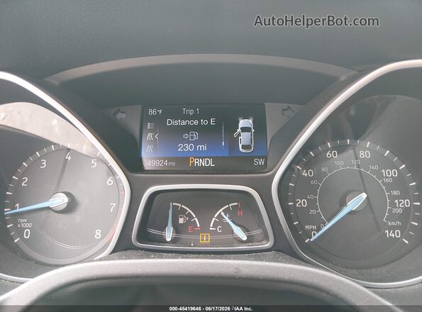 1FADP3F23HL292024 2017 FORD FOCUS Gray Rear seats view