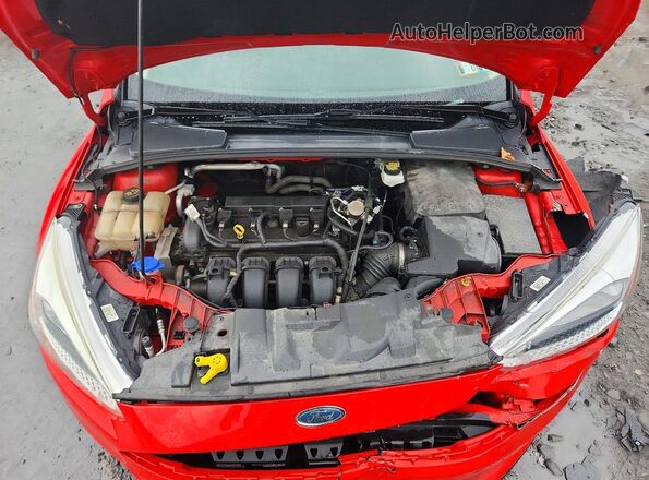 1FADP3F23HL338886 2017 FORD FOCUS Red Vista interior trasera
