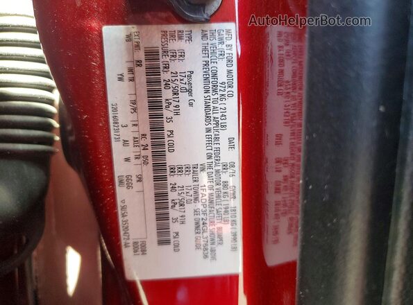 1FADP3F24GL376836 2016 FORD FOCUS Red ძრავის განყოფილების ხედი