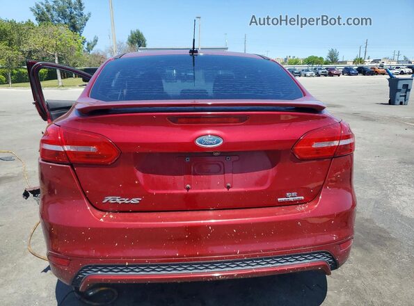1FADP3F24GL376836 2016 FORD FOCUS Red უკანა ხედი