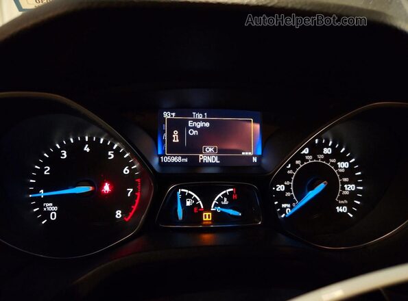 1FADP3F26GL315357 2016 FORD FOCUS Gray Widok zestawu wskaźników