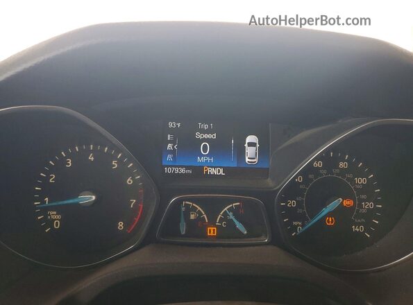 1FADP3F27GL254407 2016 FORD FOCUS Silver Vista del cuadro de instrumentos