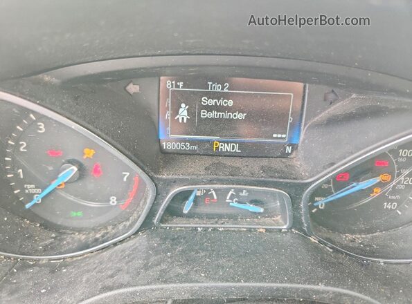 1FADP3F28HL264087 2017 FORD FOCUS Tan Widok zestawu wskaźników